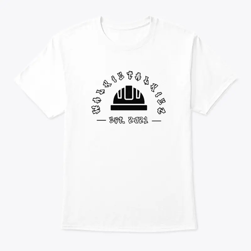 WalkieTalkiez Podcast Hardhat Tee- White