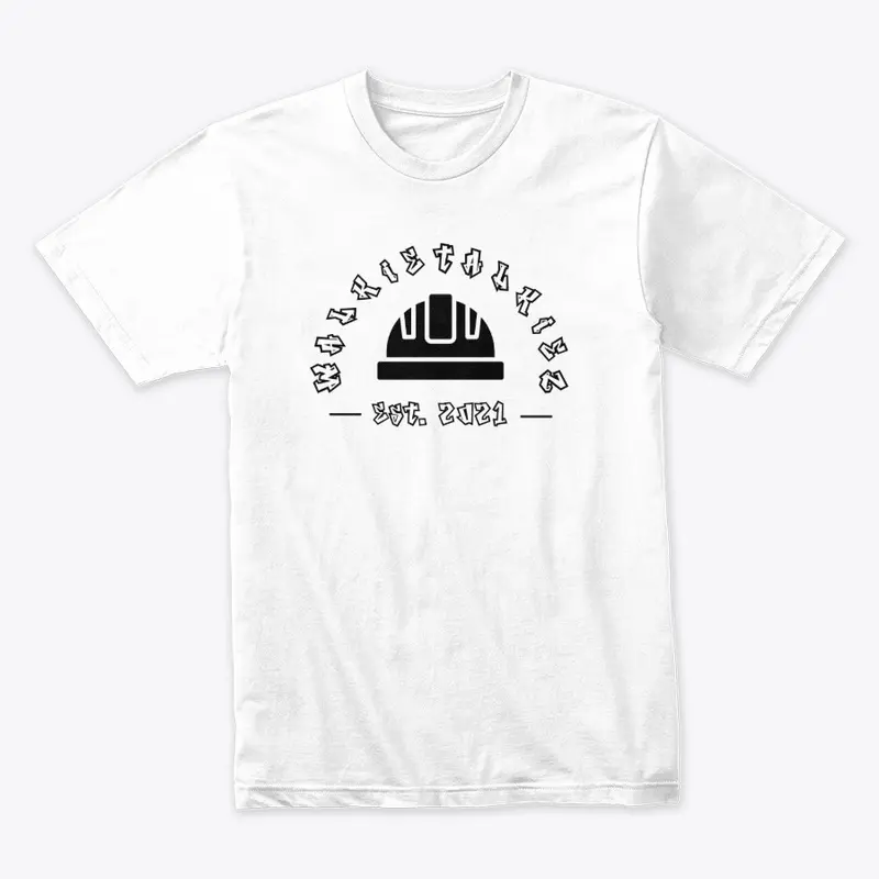 WalkieTalkiez Podcast Hardhat Tee- White